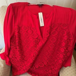 Investments II Plus Size (3x) Red Blouse